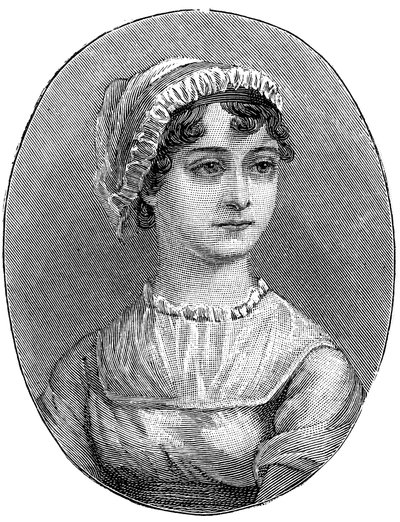 Jane Austen 1775-1817, englantilainen kirjailija tekijältä Unbekannt