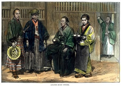Japanilaiset saattajaupseerit, 1874 tekijältä Unbekannt