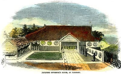 Japanin kuvernöörien talo Nagasakissa, Japanissa, 1855 tekijältä Unbekannt