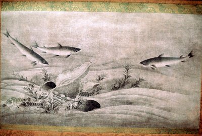 Japanilainen kalojen maalaus tekijältä Unbekannt
