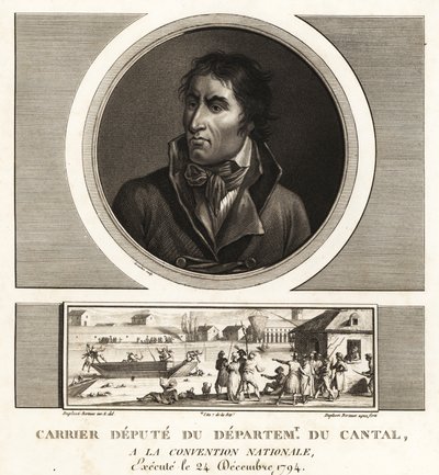 Jean-Baptiste Carrier, Cantalin osaston apulaiskokous, giljotinoitu 1794 tekijältä Unbekannt