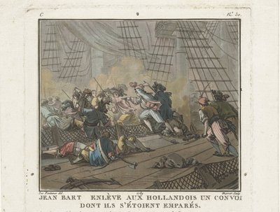 Jean Bart Texelin taistelussa 29. kesäkuuta 1694 1789. tekijältä Unbekannt