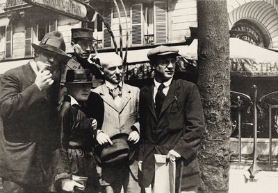 Jean Cocteau, Manuel Ortiz de Zárate, Henri-Pierre Roché, Marie Vassilieff, Max..., 1916. tekijältä Unbekannt