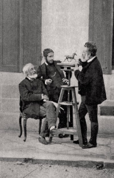 Jean Louis Ernest Meissonnier, ranskalainen taidemaalari ja kuvanveistäjä, 1880 tekijältä Unbekannt