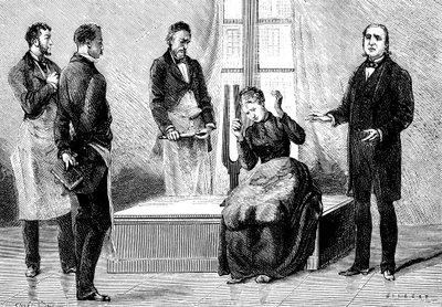 Jean Martin Charcot esittelee hypnoosia, 1879 tekijältä Unbekannt