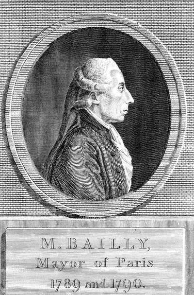 Jean Sylvain Bailly 1736-1793, ranskalainen tähtitieteilijä, kirjailija ja poliitikko tekijältä Unbekannt