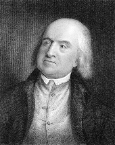 Jeremy Bentham, englantilainen sosiaalinen uudistaja ja filosofi tekijältä Unbekannt