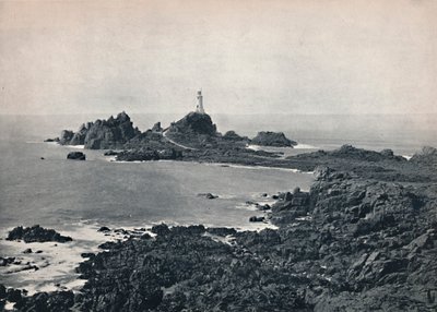 Jersey - La Corbieren kallio ja majakka, 1895 tekijältä Unbekannt