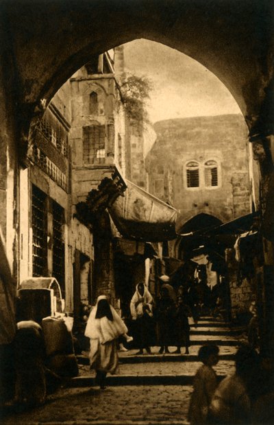 Jerusalem - David Street, c1918-c1939. tekijältä Unbekannt