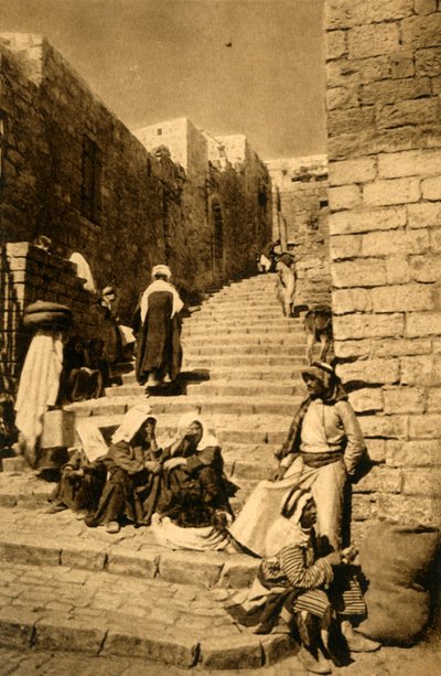 Jerusalem - A Street, c1918-c1939. tekijältä Unbekannt
