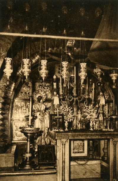 Jerusalem - Pyhän haudan kirkko - Golgata, c1918-c1939. tekijältä Unbekannt