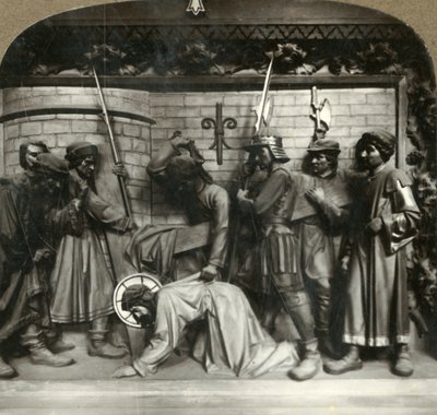 Jeesus kaatuu toisen kerran ristin painon alle, 1920-luvulla. tekijältä Unbekannt