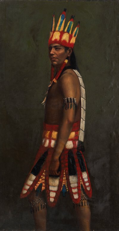 Intiaani Jivaro, n. 1890-1892. tekijältä Unbekannt