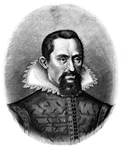 Johannes Kepler, saksalainen tähtitieteilijä, 1600-luvun alku, n. 1903 tekijältä Unbekannt