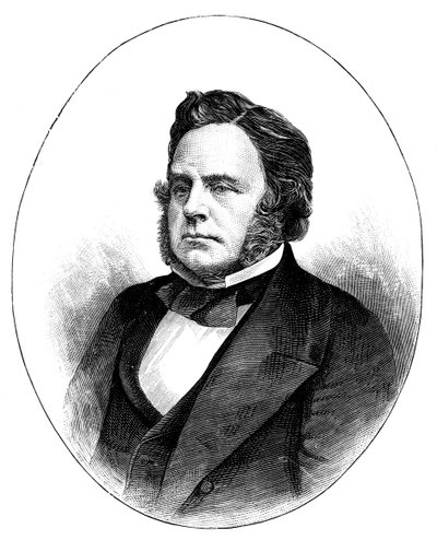 John Bright, brittiläinen radikaali ja liberaali valtiomies, 1857, c1888 tekijältä Unbekannt