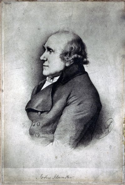 John Hunter, brittiläinen kirurgi ja anatomi, n. 1770-luku tekijältä Unbekannt