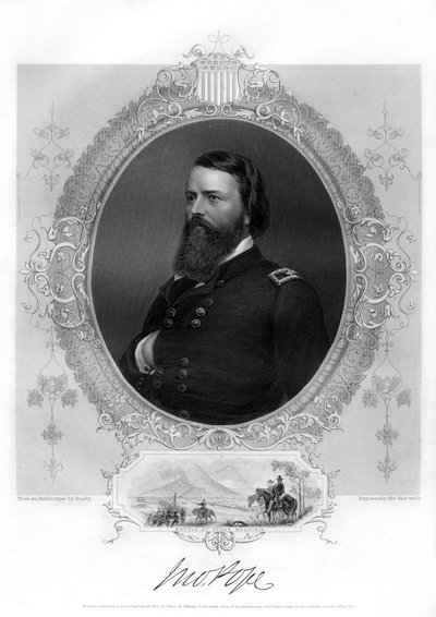 John Pope, unionin kenraali Yhdysvaltain sisällissodassa, 1862-1867 tekijältä Unbekannt
