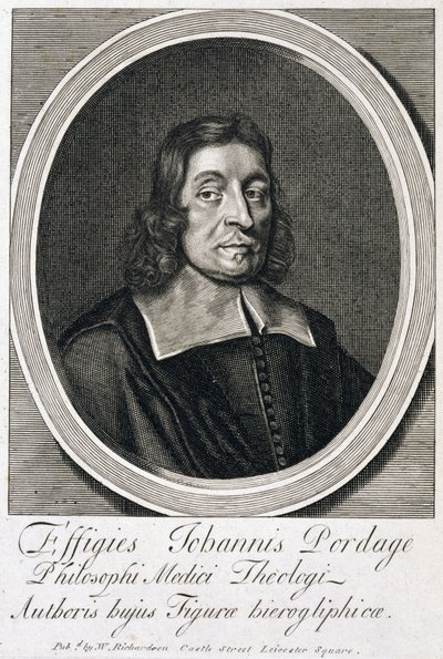 John Pordage, englantilainen rehtori, astrologi ja mystikko, n. 1670-luku tekijältä Unbekannt