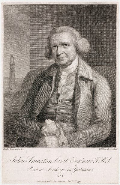John Smeaton, englantilainen kone- ja rakennusinsinööri, n. 1780-luku tekijältä Unbekannt