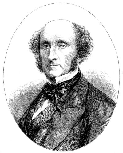John Stuart Mill 1806-1873, brittiläinen sosiaalinen uudistaja ja filosofi tekijältä Unbekannt