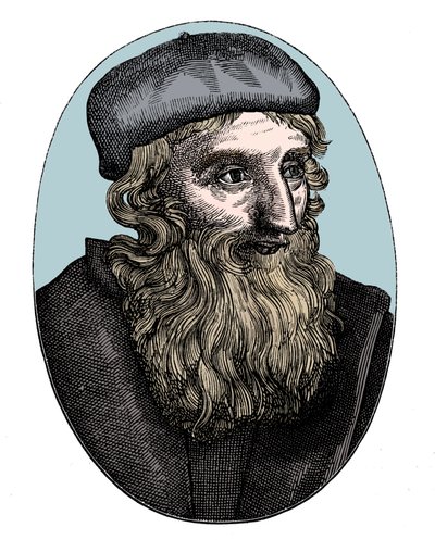 John Wycliffe, 1300-luvun englantilainen uskonnollinen uudistaja, 1500-luku tekijältä Unbekannt