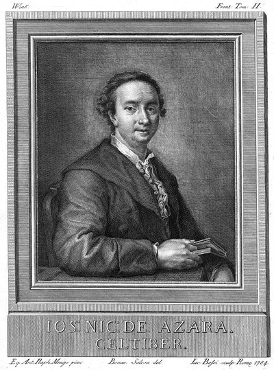 Jose Nicolas de Azara 1731-1804, espanjalainen diplomaatti ja taiteen ja kirjallisuuden suojelija, 1784 tekijältä Unbekannt