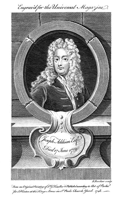 Joseph Addison, englantilainen poliitikko ja kirjailija, 1800-luku tekijältä Unbekannt