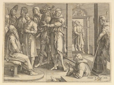 Joseph kertomassa unelmansa Jaakobille, kopio, 1640-70. tekijältä Unbekannt