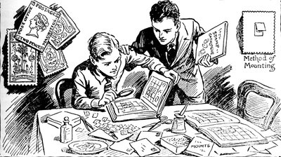 Postimerkkien keräämisen ilot, 1937 tekijältä Unbekannt