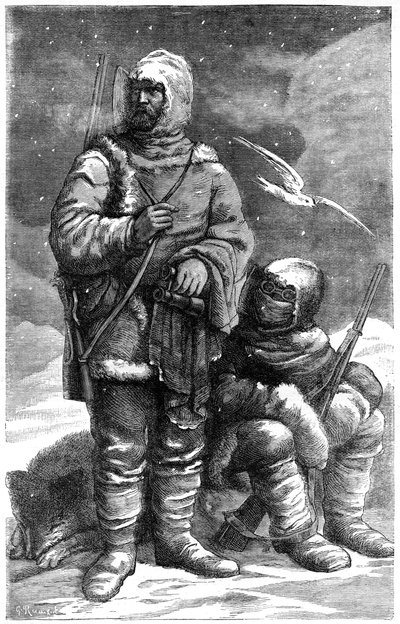 Julius Payer 1841-1915, itävaltalais-unkarilainen arktinen tutkimusmatkailija ja maisemataiteilija, 1800-luku tekijältä Unbekannt
