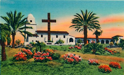 Junipero Serra -museo, vanhakaupunki. San Diego, Kalifornia, 1941 tekijältä Unbekannt