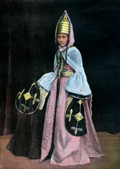 Kabardin nainen, 1890 tekijältä Unbekannt