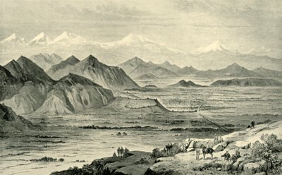 Kabul, Katse pohjoiseen Beni Hissarin brittiläisen leirin yläpuolella olevalta kukkulalta, 8. lokakuuta 1879, 1901. tekijältä Unbekannt