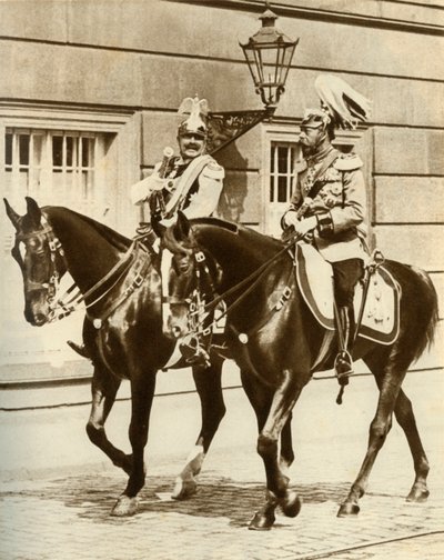 Keisari Wilhelm II ja kuningas Yrjö V Berliinissä, Saksassa, 1911, 1935. tekijältä Unbekannt