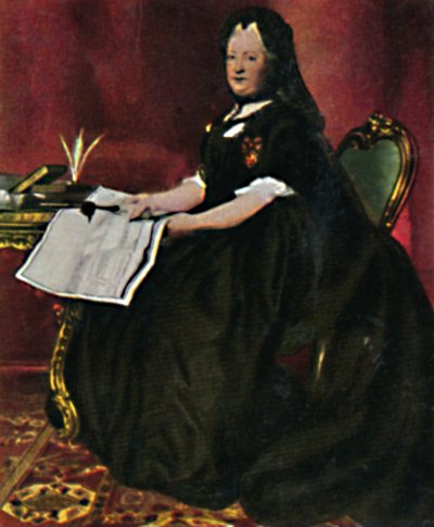 Keisarinna Maria Teresa 1717-1780. - Maronin maalaus, 1934. tekijältä Unbekannt
