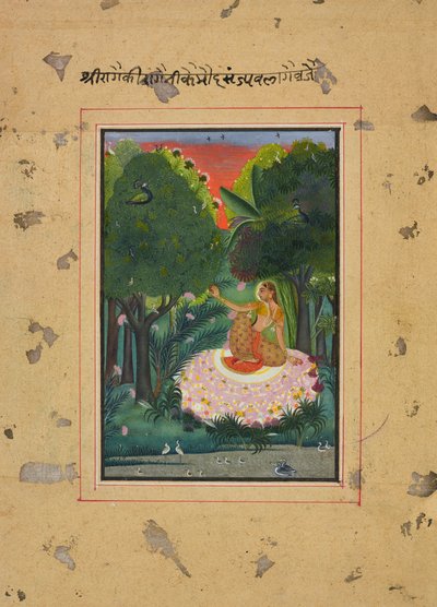 Lipasto Ragini, Folio Ragamalassa, n. 1770-1775. tekijältä Unbekannt