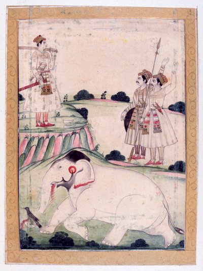 Kanada Ragini, Ragamala-albumi, Rajasthanin koulu, 1800-luku tekijältä Unbekannt