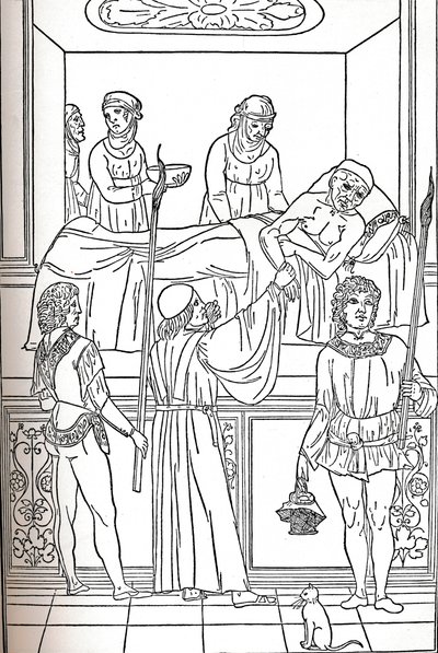 Ketham: Fasciculus Medicinae, Venetsia, 1493, The Treatment Of Plauge, c1493 tekijältä Unbekannt