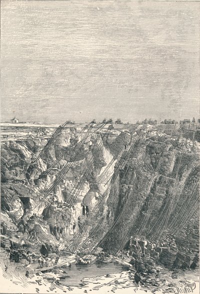 Kimberley: timanttikaivoksen ilmestyminen 1880, 1896 tekijältä Unbekannt