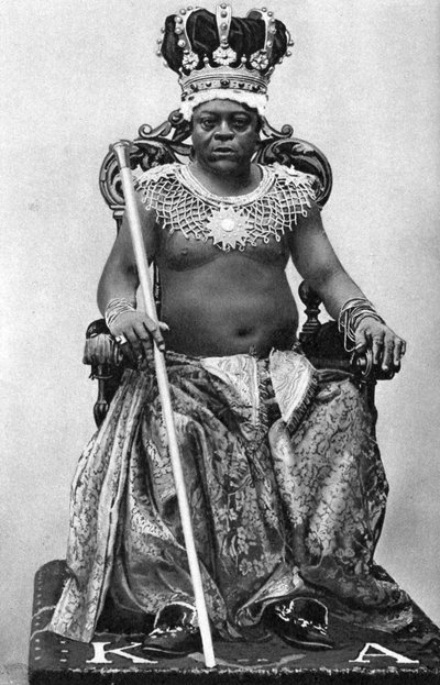 Gambian kuningas Archibong II, Afrikka, 1922 tekijältä Unbekannt