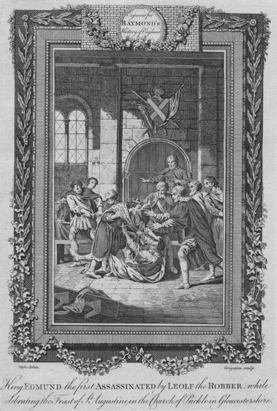 Kuningas Edmund, Leolf Robben murhaama ensimmäinen, vuonna 1787 tekijältä Unbekannt