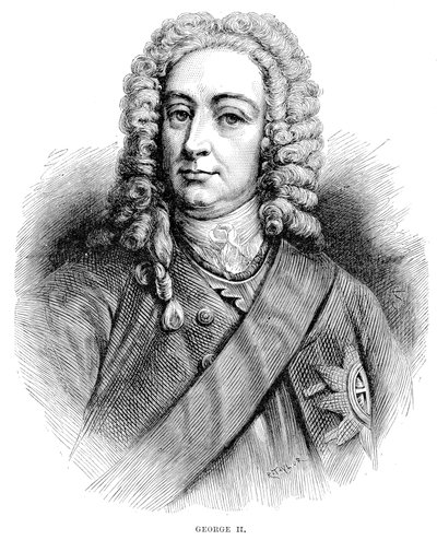 Kuningas Yrjö II 1683-1760 Ison-Britannian ja Irlannin kuningas ja Hannoverin vaaliruhtinas vuodesta 1727 tekijältä Unbekannt