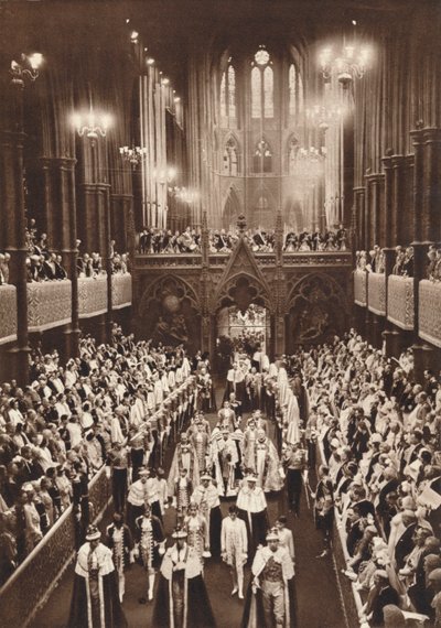 King George VI:n kruunauskulkue, Westminster Abbey, 1937 tekijältä Unbekannt