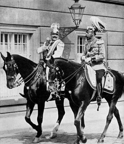 Ison-Britannian kuningas George V ja Saksan keisari Wilhelm II, 1913 1951 tekijältä Unbekannt