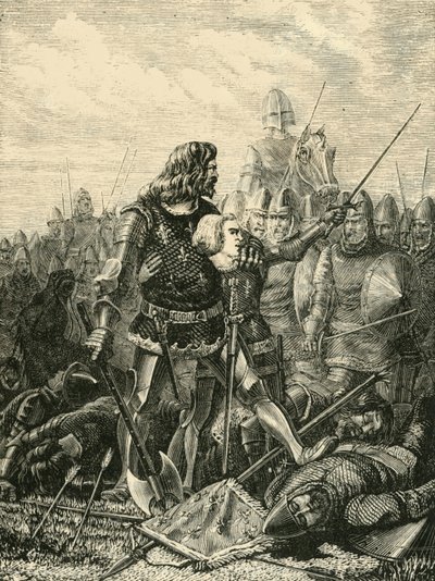 Kuningas Johannes Poitiersissa, 1356, 1890. tekijältä Unbekannt