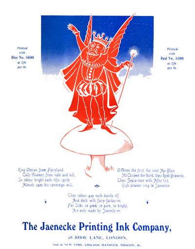 King Oberon - Jaenecke Printing Ink Company, 1907 tekijältä Unbekannt