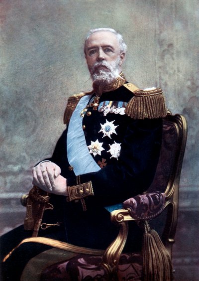 Ruotsin kuningas Oscar II, 1800-luvun loppu - 1900-luvun alku tekijältä Unbekannt
