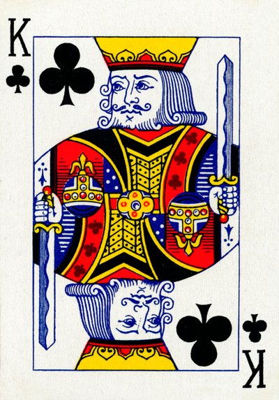 King of Clubs Goodall & Son Ltd:n pelikorttipakasta, vuodelta 1940 tekijältä Unbekannt