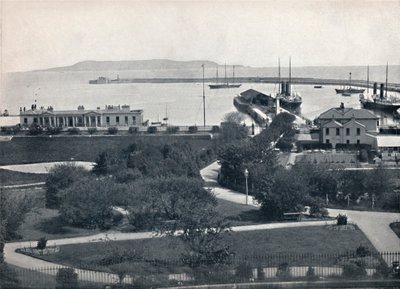 Kingstown - Yleisnäkymä satamaan, 1895 tekijältä Unbekannt