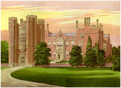 Kirtling Tower, Cambridgeshire, paronitar Northin koti, vuodelta 1880 tekijältä Unbekannt